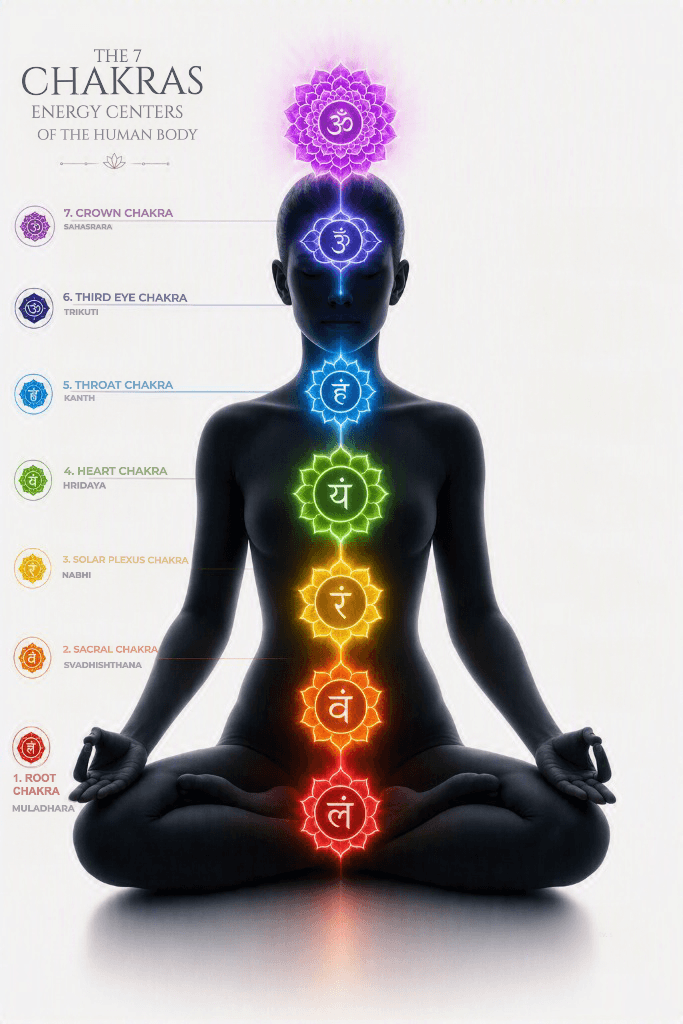 Chakras in Human Body and their names